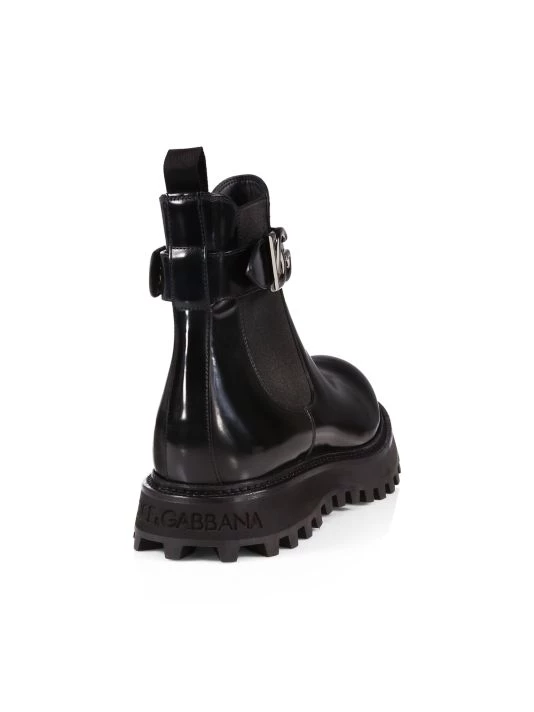 DOLCE&GABBANA Bernini Logo Buckle Chelsea Boots For Men 5 DOLCE&GABBANA Bernini Logo Buckle Chelsea Boots For Men - Image 3