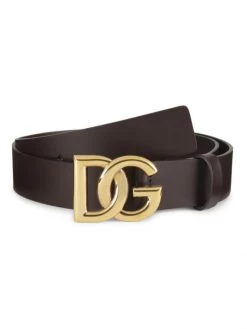 DOLCE&GABBANA DG Logo Leather Belt For Men Nero Oro -Deals DOLCE&GABBANA Store unnamed file 479