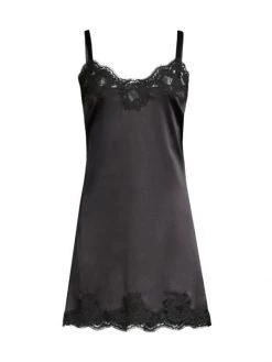 DOLCE&GABBANA Satin Slip Dress Nero -Deals DOLCE&GABBANA Store unnamed file 499
