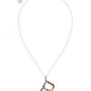 DOLCE&GABBANA Rainbow Alphabet 18K Gold & Gemstone Initial R Pendant Necklace