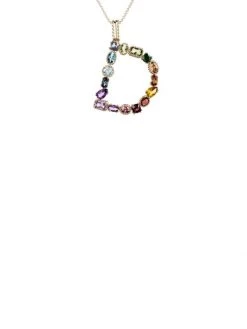 DOLCE&GABBANA Rainbow Alphabet 18K Gold & Gemstone Initial D Pendant Necklace 6 DOLCE&GABBANA Rainbow Alphabet 18K Gold & Gemstone Initial D Pendant Necklace -Deals DOLCE&GABBANA Store unnamed file 514