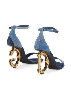DOLCE&GABBANA Sculpted-Heel Patchwork Denim Sandals -Deals DOLCE&GABBANA Store unnamed file 55