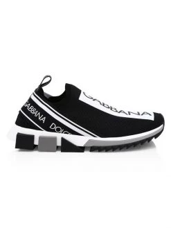 DOLCE&GABBANA Sorrento Logo Slip-On Sneakers For Men White Black -Deals DOLCE&GABBANA Store unnamed file 553
