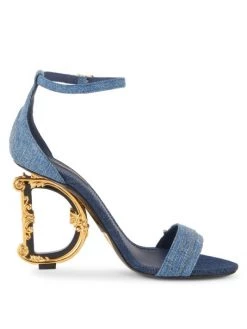 DOLCE&GABBANA Sculpted-Heel Patchwork Denim Sandals -Deals DOLCE&GABBANA Store unnamed file 58