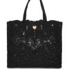 DOLCE&GABBANA Lace Tote Fuchsia