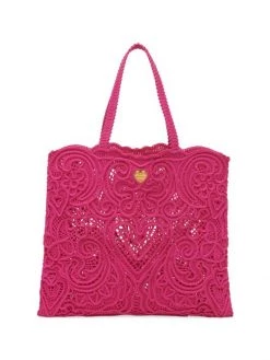 DOLCE&GABBANA Lace Tote Fuchsia -Deals DOLCE&GABBANA Store unnamed file 598