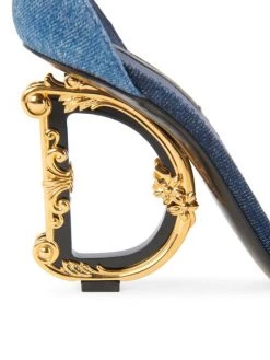 DOLCE&GABBANA Sculpted-Heel Patchwork Denim Sandals -Deals DOLCE&GABBANA Store unnamed file 60