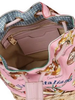 DOLCE&GABBANA Canvas & Raffia Bucket Bag -Deals DOLCE&GABBANA Store unnamed file 615