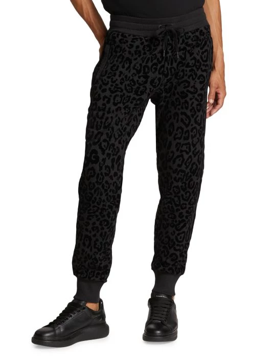 DOLCE&GABBANA DG Leopard Jogger Pants For Men 5 DOLCE&GABBANA DG Leopard Jogger Pants For Men - Image 3