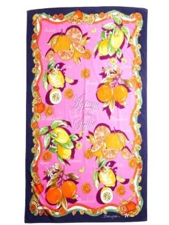 DOLCE&GABBANA Capri Painterly Fruit-Print Sponge Towel