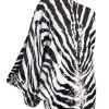 DOLCE&GABBANA Zebra One-Shoulder Sequin-Embroidered Minidress