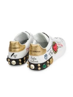 DOLCE&GABBANA Portofino Embellished Logo Sneakers For Men -Deals DOLCE&GABBANA Store unnamed file 73