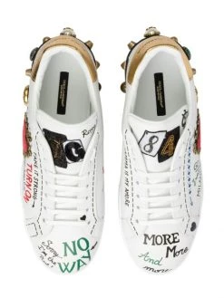 DOLCE&GABBANA Portofino Embellished Logo Sneakers For Men -Deals DOLCE&GABBANA Store unnamed file 74