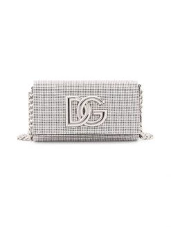 DOLCE&GABBANA Crystal-Embellished Clutch-On-Chain