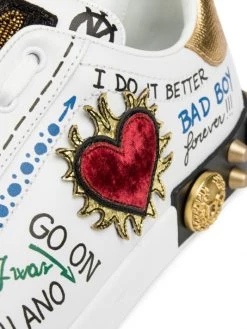 DOLCE&GABBANA Portofino Embellished Logo Sneakers For Men -Deals DOLCE&GABBANA Store unnamed file 76