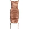 DOLCE&GABBANA Ruched Silk Midi-Dress -Deals DOLCE&GABBANA Store unnamed file 773