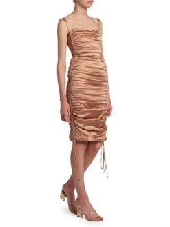 DOLCE&GABBANA Ruched Silk Midi-Dress 11 DOLCE&GABBANA Ruched Silk Midi-Dress -Deals DOLCE&GABBANA Store unnamed file 776