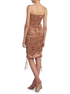 DOLCE&GABBANA Ruched Silk Midi-Dress 12 DOLCE&GABBANA Ruched Silk Midi-Dress -Deals DOLCE&GABBANA Store unnamed file 777