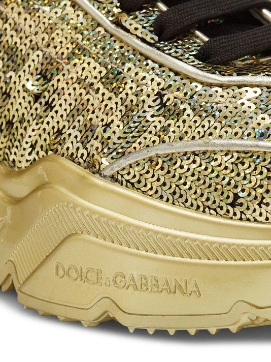 DOLCE&GABBANA Daymaster Sequined Leather Low-Top Sneakers For Men 8 DOLCE&GABBANA Daymaster Sequined Leather Low-Top Sneakers For Men - Image 6