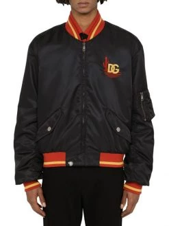 DOLCE&GABBANA Logo Bomber Jacket For Men -Deals DOLCE&GABBANA Store unnamed file 796