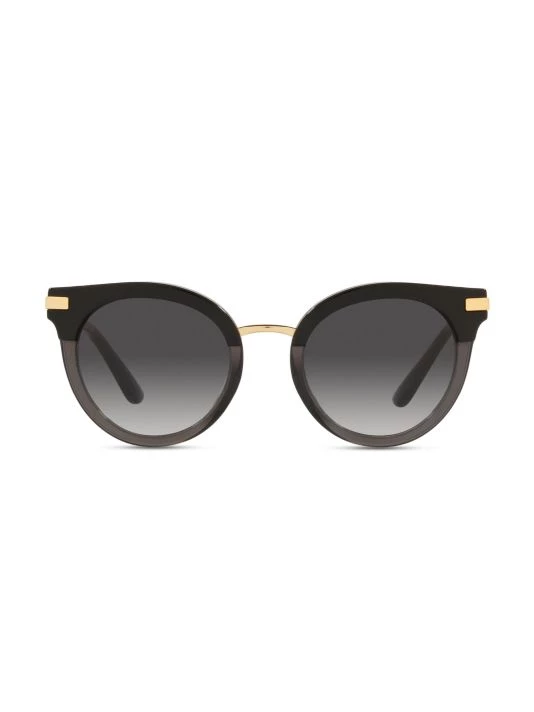 DOLCE&GABBANA Half Print 50MM Wayfarer Sunglasses Brown 8 DOLCE&GABBANA Half Print 50MM Wayfarer Sunglasses Brown - Image 6