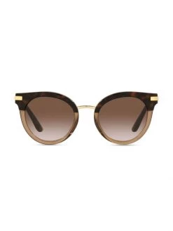 DOLCE&GABBANA Half Print 50MM Wayfarer Sunglasses Brown 15 DOLCE&GABBANA Half Print 50MM Wayfarer Sunglasses Brown -Deals DOLCE&GABBANA Store unnamed file 810