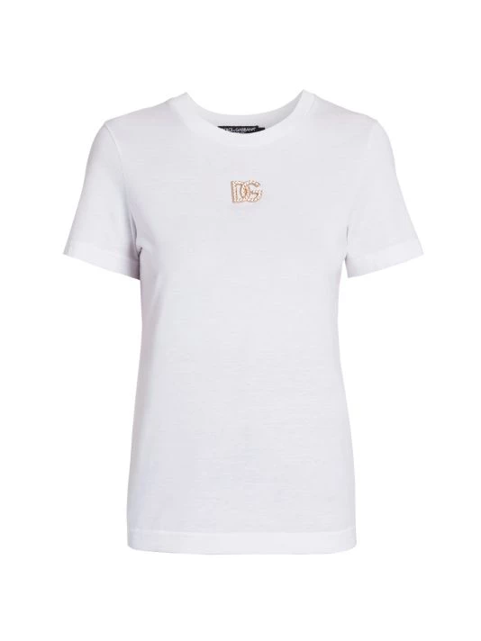 DOLCE&GABBANA Logo Hardware Longline T-Shirt 2 DOLCE&GABBANA Logo Hardware Longline T-Shirt