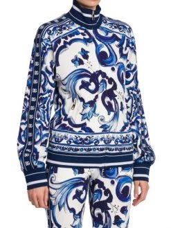 DOLCE&GABBANA Blu Mediterraneo Cady Painterly Zip-Up Jacket 11 DOLCE&GABBANA Blu Mediterraneo Cady Painterly Zip-Up Jacket -Deals DOLCE&GABBANA Store unnamed file 850