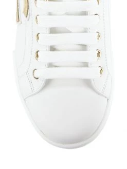 DOLCE&GABBANA Portofino Logo Metallic Leather Low-Top Sneakers -Deals DOLCE&GABBANA Store unnamed file 879