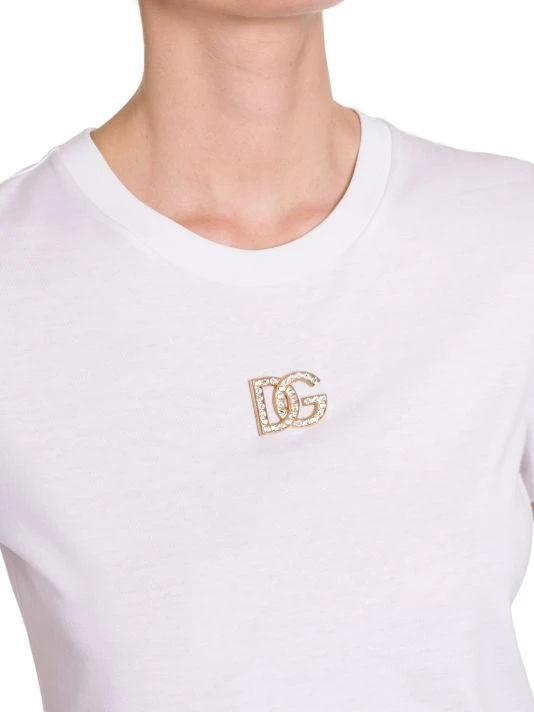 DOLCE&GABBANA Logo Hardware Longline T-Shirt 7 DOLCE&GABBANA Logo Hardware Longline T-Shirt - Image 6