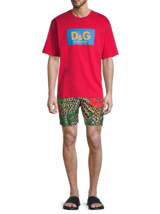 DOLCE&GABBANA Floral & Animal Print Swim Trunks For Men 4 DOLCE&GABBANA Floral & Animal Print Swim Trunks For Men - Image 2