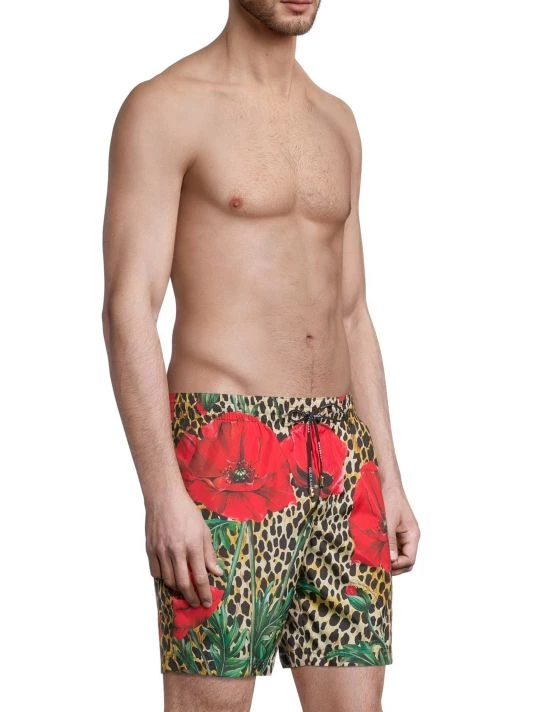 DOLCE&GABBANA Floral & Animal Print Swim Trunks For Men 6 DOLCE&GABBANA Floral & Animal Print Swim Trunks For Men - Image 4