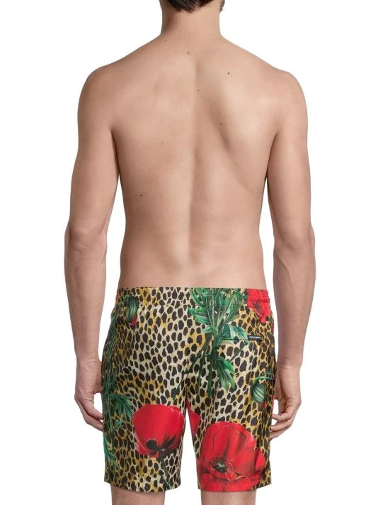 DOLCE&GABBANA Floral & Animal Print Swim Trunks For Men 7 DOLCE&GABBANA Floral & Animal Print Swim Trunks For Men - Image 5
