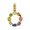 DOLCE&GABBANA Rainbow Alphabet 18K Yellow Gold & Multi Gemstone Initial O Charm -Deals DOLCE&GABBANA Store unnamed file 89