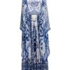 DOLCE&GABBANA Blu Mediterraneo Painterly Kimono-Sleeve Maxi Dress -Deals DOLCE&GABBANA Store unnamed file 909