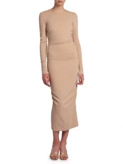 DOLCE&GABBANA Ruched Midi-Dress 10 DOLCE&GABBANA Ruched Midi-Dress -Deals DOLCE&GABBANA Store unnamed file 946