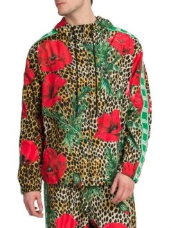 DOLCE&GABBANA Ocelot And Flower Motif Hooded Jacket For Men -Deals DOLCE&GABBANA Store unnamed file 979