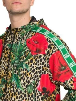 DOLCE&GABBANA Ocelot And Flower Motif Hooded Jacket For Men -Deals DOLCE&GABBANA Store unnamed file 982