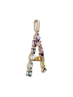 DOLCE&GABBANA Rainbow Alphabet 18K Gold & Gemstone Initial A Pendant Necklace -Deals DOLCE&GABBANA Store unnamed file 99